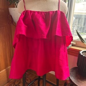 E Lei Pink Tiered Ruffled Camisole